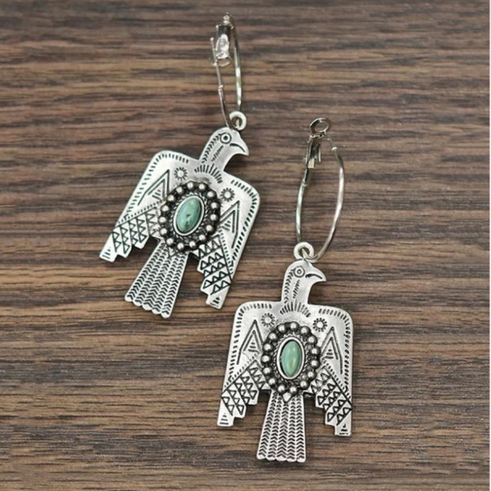 New Eagle Ranch Western Concho Earrings
